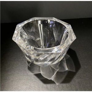 Orrefors Crystal Residence Swirl Clear 5" Round Bowl/Candy Dish, Swedish